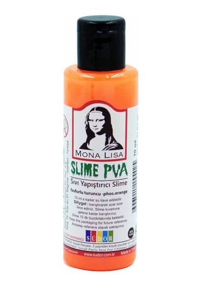 Sıvı Yapıştırıcı Slime Jeli Fosforlu Turuncu 70 Ml
