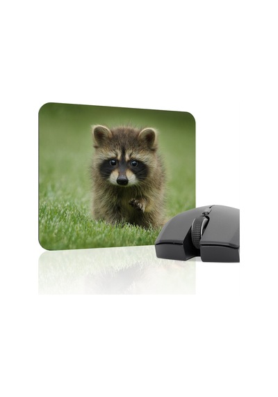 Rakun Kaymaz Dikişli Kauçuk Oyuncu Mousepad V2 - 22x18 Gaming Mouse Pad Fare Altlığı
