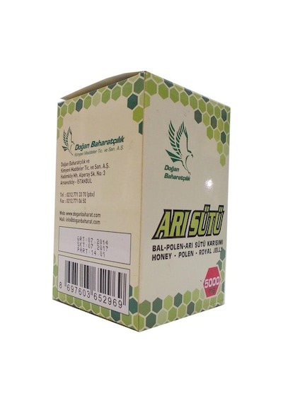 Doğan Baharatçılık 5000 MG Bal Polen Arı Sütü Karışımı 230 G