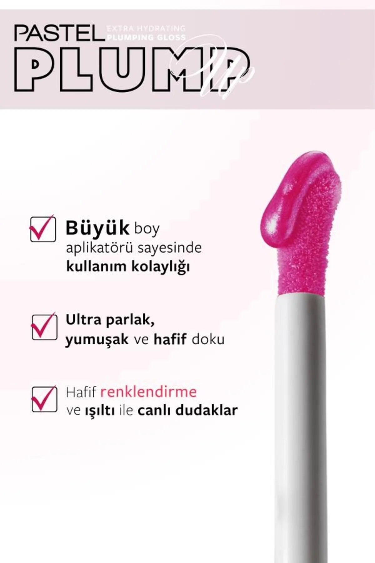 Lip Gloss No:207 Mariposa Işıltılı Canlı Pembe Dudak Parlatıcısı 0