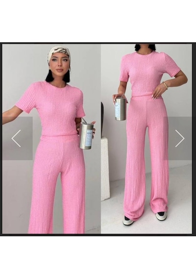 Ikı Parçalı Yazlık Takım. Pembe