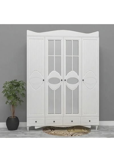 Maxima Ayaklı Gardırop Mdf Beyaz Maxima Ayaklı Gardırop Mdf Beyaz