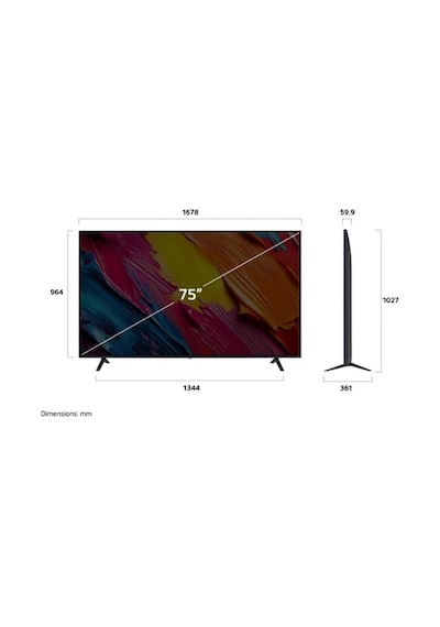 LG 75QNED70A6A 4K Ultra HD 75" 190 Ekran Uydu Alıcılı webOS Smart QNED TV
