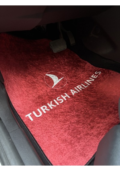 Lüx Oto Halı Paspas Desenli Yıkanabilir Universal Her Araca Uyumlu Turkish Air