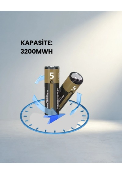 Hızlı Şarjlı Lityum Aa Pil 1.5v Çiftli Paket