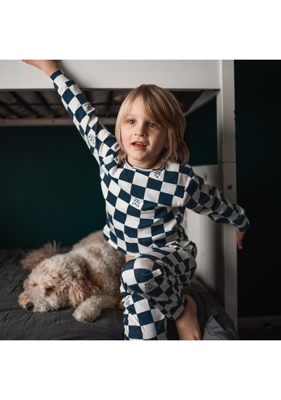 Antebies Organik Lacivert No Bad Days Desenli Beli Lastikli Uzun Kollu Erkek Çocuk Pijama Takımı Antebies Organik Lacivert No Bad Days Desenli Beli Lastikli Uzun Kollu Erkek Çocuk Pijama Takımı