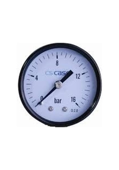Manometre 50 - 0 10 Bar - Plastik Gövdeli - Arkadan Çıkışlı - Ca