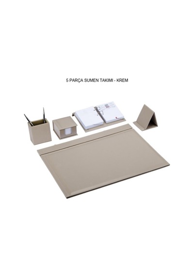 Gıpta 7068 Solıd 5 Parça Sümen Takımı Krem