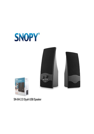 Snopy SN-84 USB 2.0  1+1  Siyah Hoparlör
