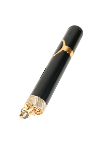 Parmida Tek Torch Pürmüz Siyah Gold Delici Sehpahlı Metal Puro Çakmağı Tr10037
