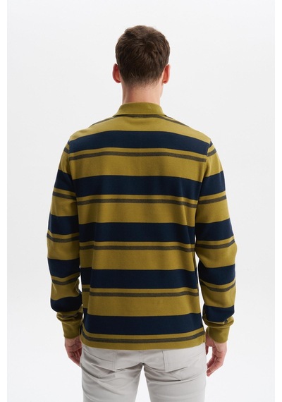AR-MA Arma Erkek Ribanalı Regular Fit Çizgili Polo Yaka Sweatshirt %95 Pamuk %5 Elastane Ringel Pike K30554953002 Haki AR-MA Arma Erkek Ribanalı Regular Fit Çizgili Polo Yaka Sweatshirt %95 Pamuk %5 Elastane Ringel Pike K30554953002 Haki