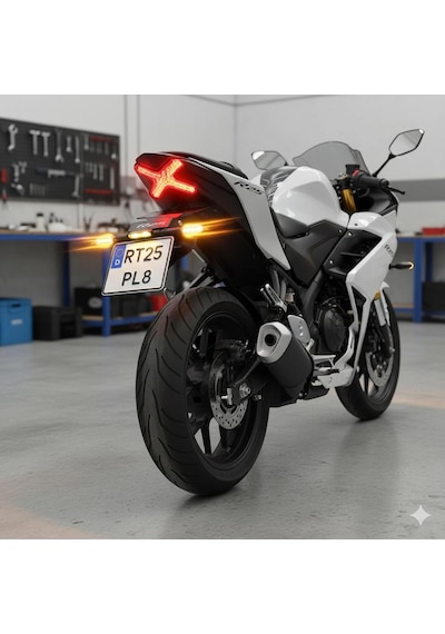 Yamaha R25 Uyumlu Katlanır Plakalık Takımı 2019-2024 Kayar Led Sinyalli