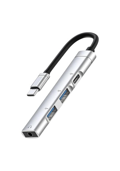 Usb-c Hub Docking Station - Usb Hub 4-in-1, Type-c & Usb 3.0 Çoklayıcı Adaptör, 3.5mm Kulaklık Jaklı Çoklayıcı