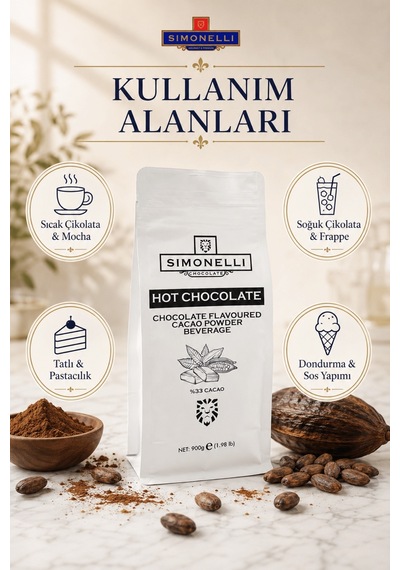 Simonelli Klasik Çikolata Aromalı Toz Sıcak Çikolata 900 G