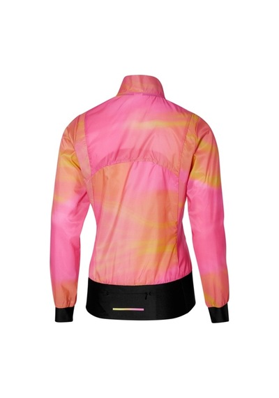 Mizuno Premium Aero Jacket Kadın Yağmurluk Çok Renkli Pembe