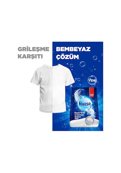 Rinso Beyaz Sirke Ve Çamaşır Sodası Beyazlar Için Toz Deterjan 10 Kg X1