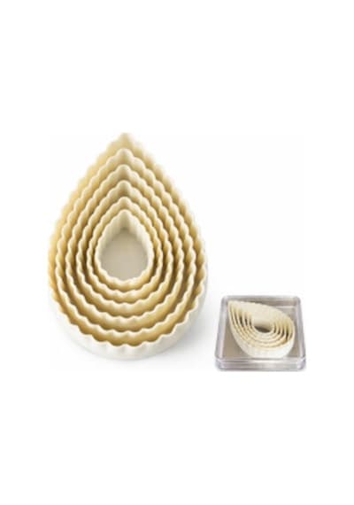 Volovan Set Plastik Damla Dişli 6 Lı Beyaz