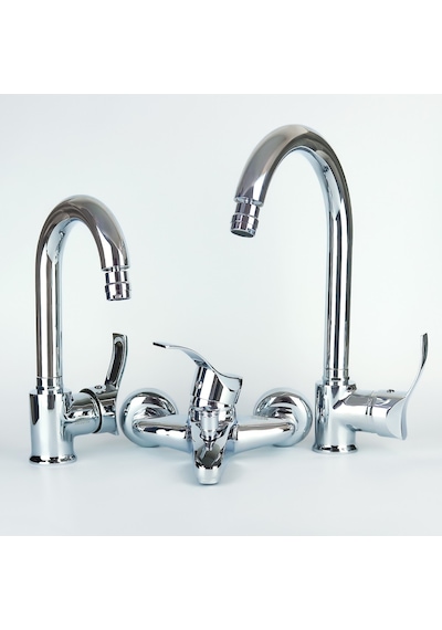 Gms Akdeniz Banyo Evye Lavabo Bataryası 3'lü