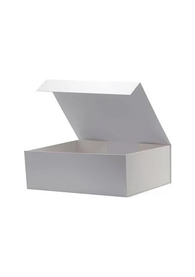 Hediye Kutusu Boş Mıknatıslı Kapak Beyaz 22X17X9.5Cm Home In Joy Beyaz