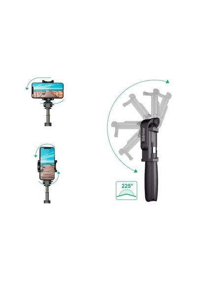 Ayrex Uzaktan Kumandalı Bluetooth Selfie Çubuğu 3 Ayaklı 60 Cm Tripod - L01 Genel