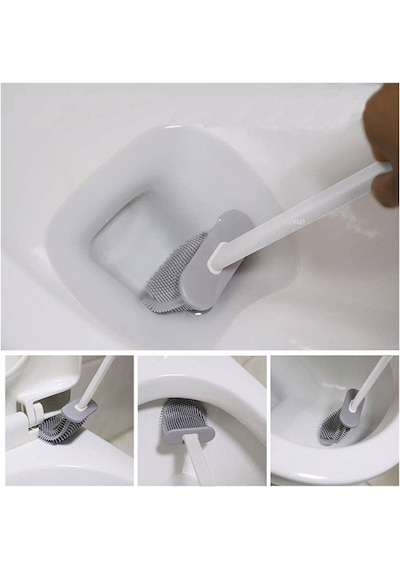 Duvara Asılan Pratik Silikon Banyo Tuvalet Klozet WC Fırçası
