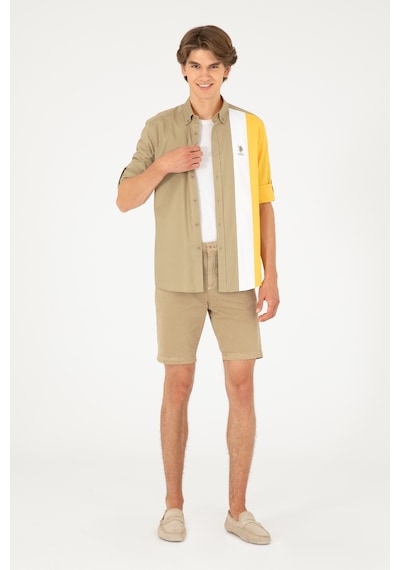 U.s. Polo Assn. Erkek Açık Haki Şort / Bermuda 50283948-vr183 Açık Haki
