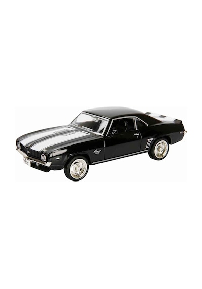1:32 Rmz City Alman Klasikleri Serisi Die Cast Çek Bırak Model Araba - Siyah 1969 Chevrolet Camaro