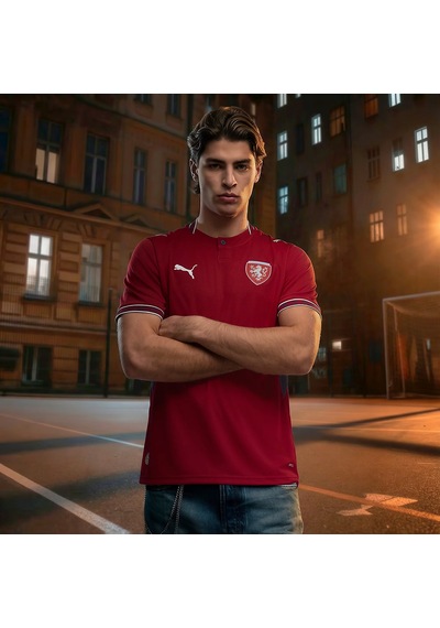 Puma Çekya 2026 İç Saha Erkek Kırmızı Futbol Forma 78325201