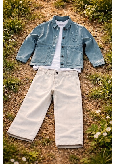 Uğur Bebe Mackays %100 Koton Yeşil Kanvas Ceketli Erkek Çocuk Takımı Krem Kanvas Pantolon & Desenli Tişört Yeşil Yeşil Uğur Bebe Mackays %100 Koton Yeşil Kanvas Ceketli Erkek Çocuk Takımı Krem Kanvas Pantolon & Desenli Tişört Yeşil Yeşil