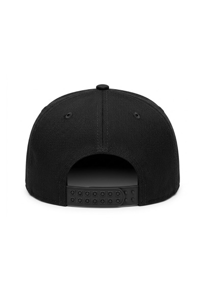 Maviş Tuhafiye Hip Hop Snapback Cap Modern Siyah Şapka Logosuz