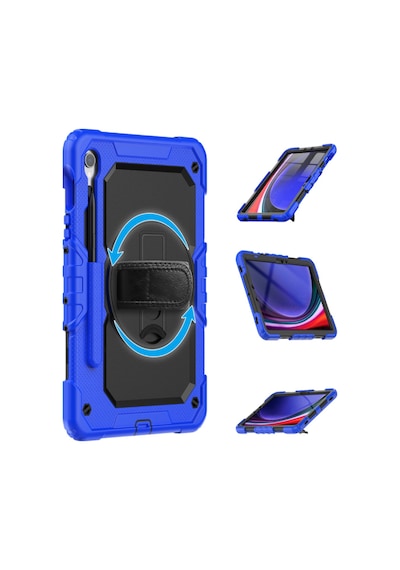 Samsung Galaxy Tab A11 Plus/a9 Plus Uyumlu 11inç Tablet Kılıf Tam Koruyucu Askılı Defender Zırh Tank Arka Kapak