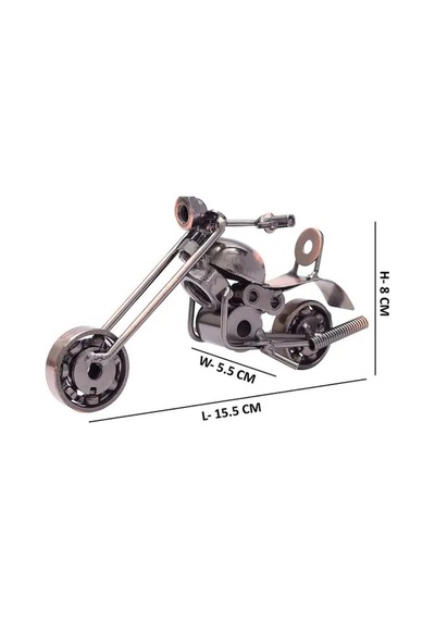 İsme Özel Tasarım Metal Motosiklet Biblosu - Erkeklere Hediye Dekoratif Motor Figürü