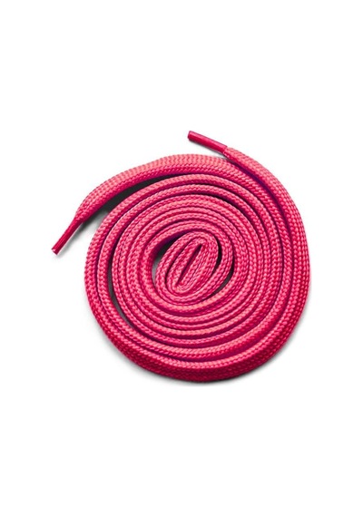 Hapshoe Fuşya Pembe 1 Cm Kalınlığında 1 Çift Yassı Spor Ayakkabı Bağcığı