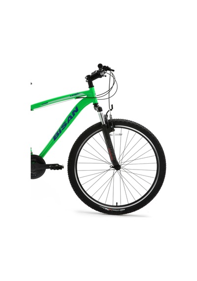 Bisan Leon V - 27.5 Jant 19'' 48 Cm L - Xl Kadro 21 Vites Dağ Bisikleti - Yeşil Lacivert Çok Renkli