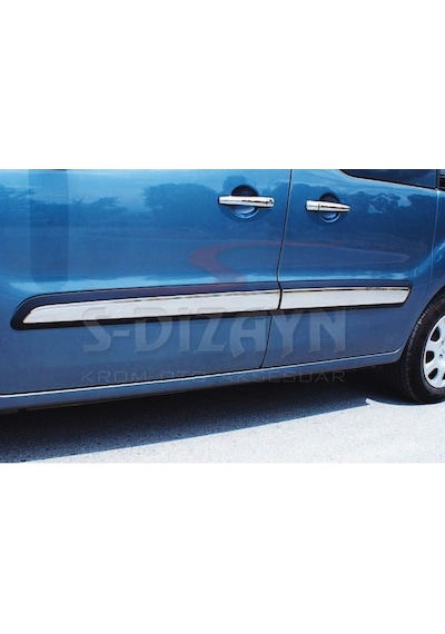 S-Dizayn  Peugeot Partner Tepee Krom Yan Kapı Çıtası 4 Prç 2008-2018