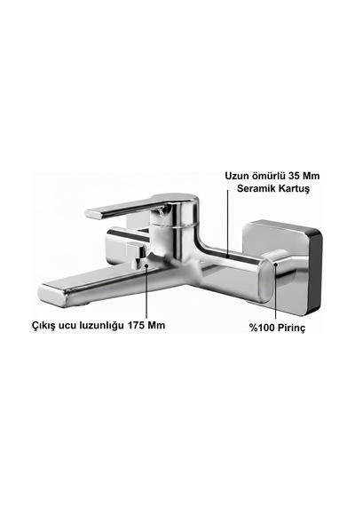 Creavit Nuovo BT.NU2500 Banyo Armatürü Krom