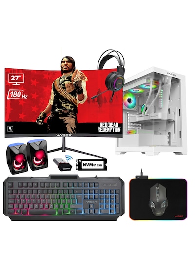 Xaser XSR910 i7-12700F 32 GB 1 TB M.2 Nvme SSD 8 GB RTX4060Ti 27" Dos Masaüstü Oyuncu Bilgisayarı