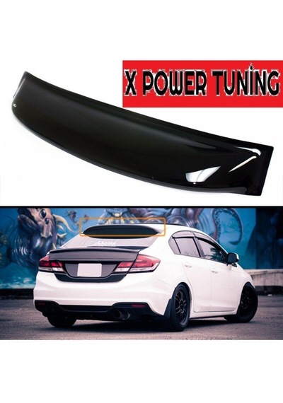 Honda Civic 2012-2015 Fb7 Sedan Plastik Cam Üstü Spoon Spoyler