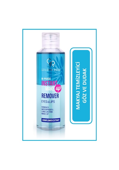 Golden Rose Bi-phase Instant Make-up Remover - Çift Fazlı Göz Ve Dudak Makyaj Temizleyici 170 Ml
