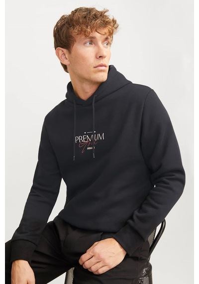 Jack & Jones Jprblaharold Kapüşonlu Erkek Sweat 12271193 Siyah