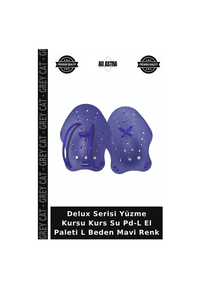 Delux Serisi Yüzme Kursu Kurs Su Pd-l El Paleti L Beden Mavi Renk Unisex