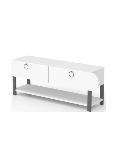 Beyaz Modern Tv Ünitesi - 110 Cm