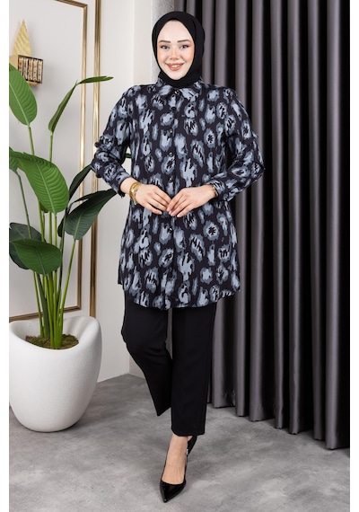 Hira Life Fashion Kadın Tesettür Giyim Ve Spor Giyime Uygun Düğme Detaylı Şık Desenler Dokuma Viskon Gömlek-tunik Gri 3 Gri 3 Hira Life Fashion Kadın Tesettür Giyim Ve Spor Giyime Uygun Düğme Detaylı Şık Desenler Dokuma Viskon Gömlek-tunik Gri 3 Gri 3