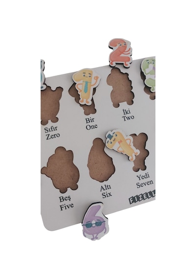 Sayılar Bul Tak Eğitici Öğretici Puzzle & Yapboz Bebek Çocuk Oyuncak