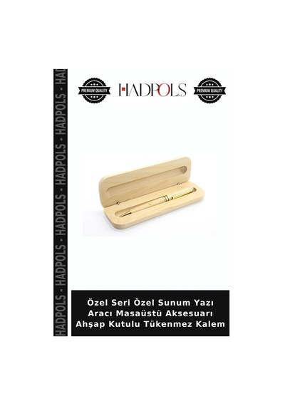 Özel Seri Özel Sunum Yazı Aracı Masaüstü Aksesuarı Ahşap Kutulu Tükenmez Kalem