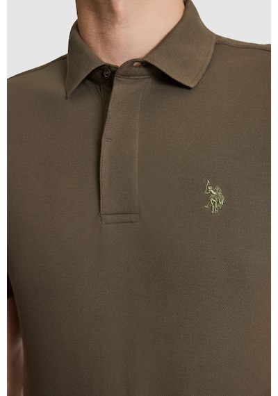 U.S. Polo Assn. U.s. Polo Assn. Erkek Koyu Haki Tişört Basic 50327003-vr111