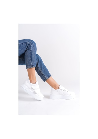 Dmr Elegance Valencıa Bağcıksız Cırt Cırtlı Ortopedik Taban Kadın Sneaker Spor Ayakkabı Cbt - Beyaz