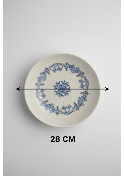 6'lı Venue Çukur Tabak 28cm Dijital Valeria-c Rinart Krem