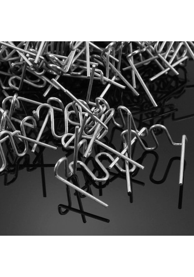 500 Adet 0.8mm Kaynak Tamir Makinesi İçin Düz Zımba Teli Araba Onarım Tampon Plastik