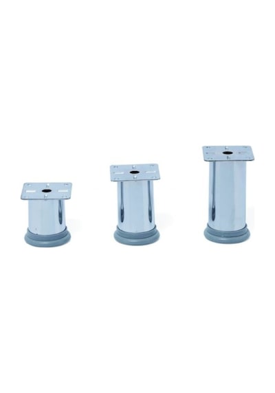 Merveuras Baza Ayağı Ayarlı Tablalı Metal Krom Ayak 8 Cm.
